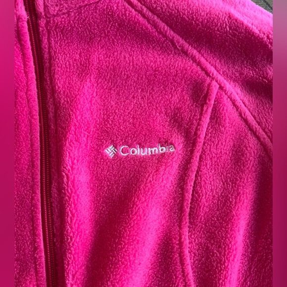 Pink Columbia Fleece Full Zip Jacket Small - Picture 2 of 3
